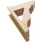 Ekena Millwork 8-in W x 22-in D x 30-in H Funston Slat Rough Cedar Woodgrain TimberThane Outlooker, Primed Tan OUTUR080X22X30FST24RCPR - alternate 2